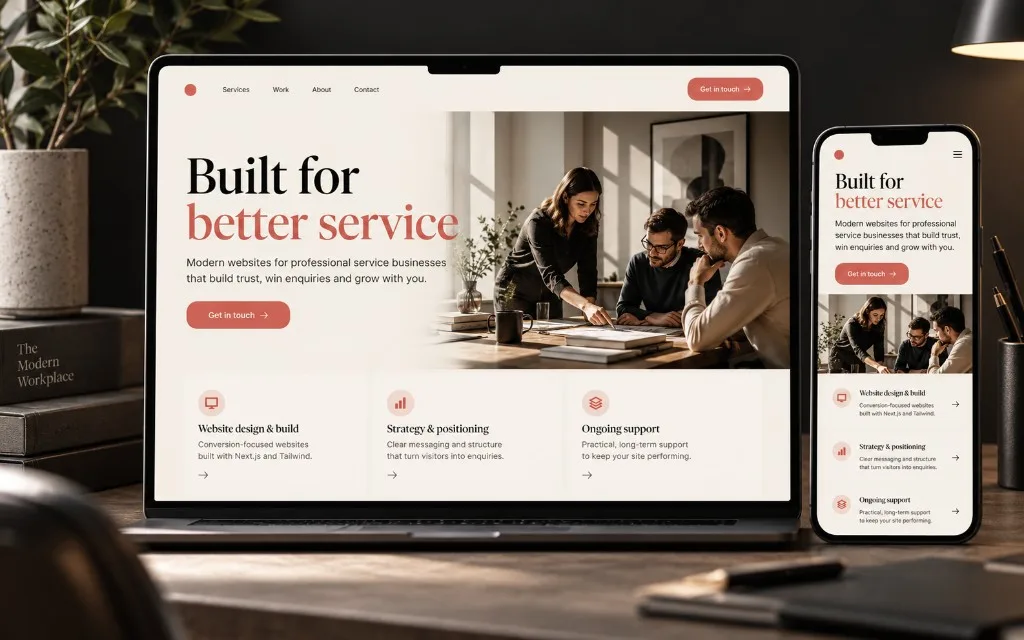 Digital Agency Platform — High-conversion websites and internal tools for service teams.